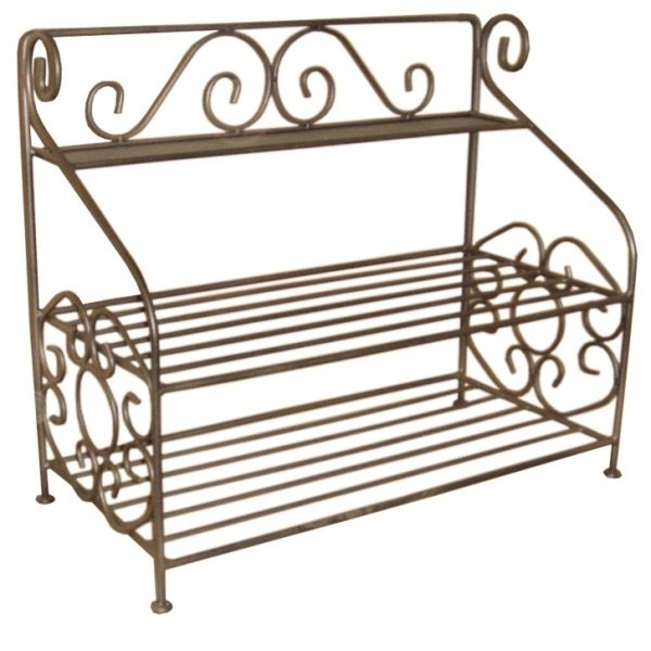 Étagère en métal pour chaussures afin de maintenir l'ordre dans le couloir