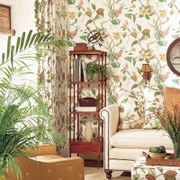 fresh flowers in the decor of the balcony picture