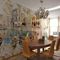 light photo wallpaper with the sea in the hallway photo