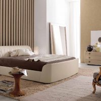 bright kitchen style in the color of coffee with milk photo