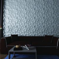 bright mdf 3d panel in the room photo
