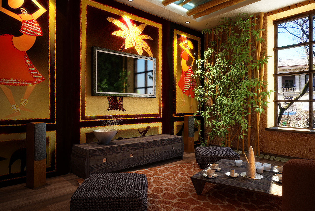 beautiful ethnic style bedroom