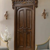 dark walnut style doorway picture
