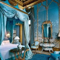 beautiful decor of the rococo apartment photo