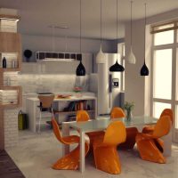 beautiful fusion style hallway interior photo