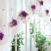 do-it-yourself idea of ​​the original decor of curtains picture