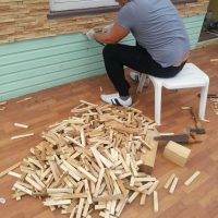 version à faire soi-même de la décoration lumineuse de la salle avec une image d'arbre