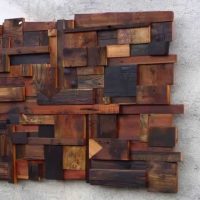 idée de bricolage de la décoration chic de la salle avec une image d'arbre