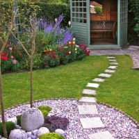 the original creation of the design of the garden with flowers picture