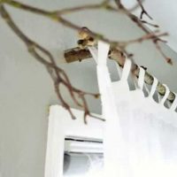 version bricolage de la décoration chic de la pièce avec une photo d'arbre