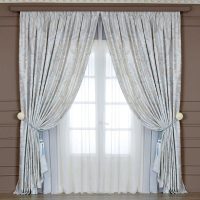idea of ​​original decoration of curtains picture