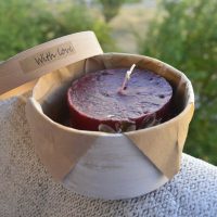 do-it-yourself idea of ​​a bright decor of candles picture