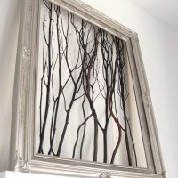 version à faire soi-même pour décorer de manière lumineuse une pièce avec une image d'arbre