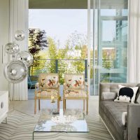 l'idée d'un bel intérieur d'un salon 17 mètres carrés photo