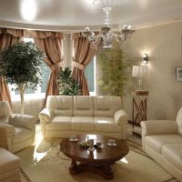 version du design moderne du salon 17 mètres carrés photo