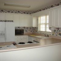 idea of bright design of a large kitchen picture