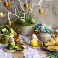 the idea of beautiful decoration of tabletops picture