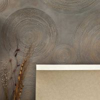 version of a beautiful room decor with a decorative pattern on the wall picture