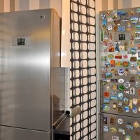 idea of original decoration of the refrigerator in the kitchen photo