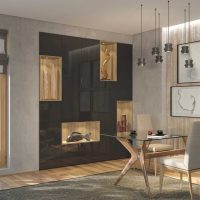 version de l'intérieur lumineux du salon 17 mètres carrés photo