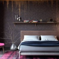 the idea of ​​a beautiful decor of a floor vase with decorative branches photo