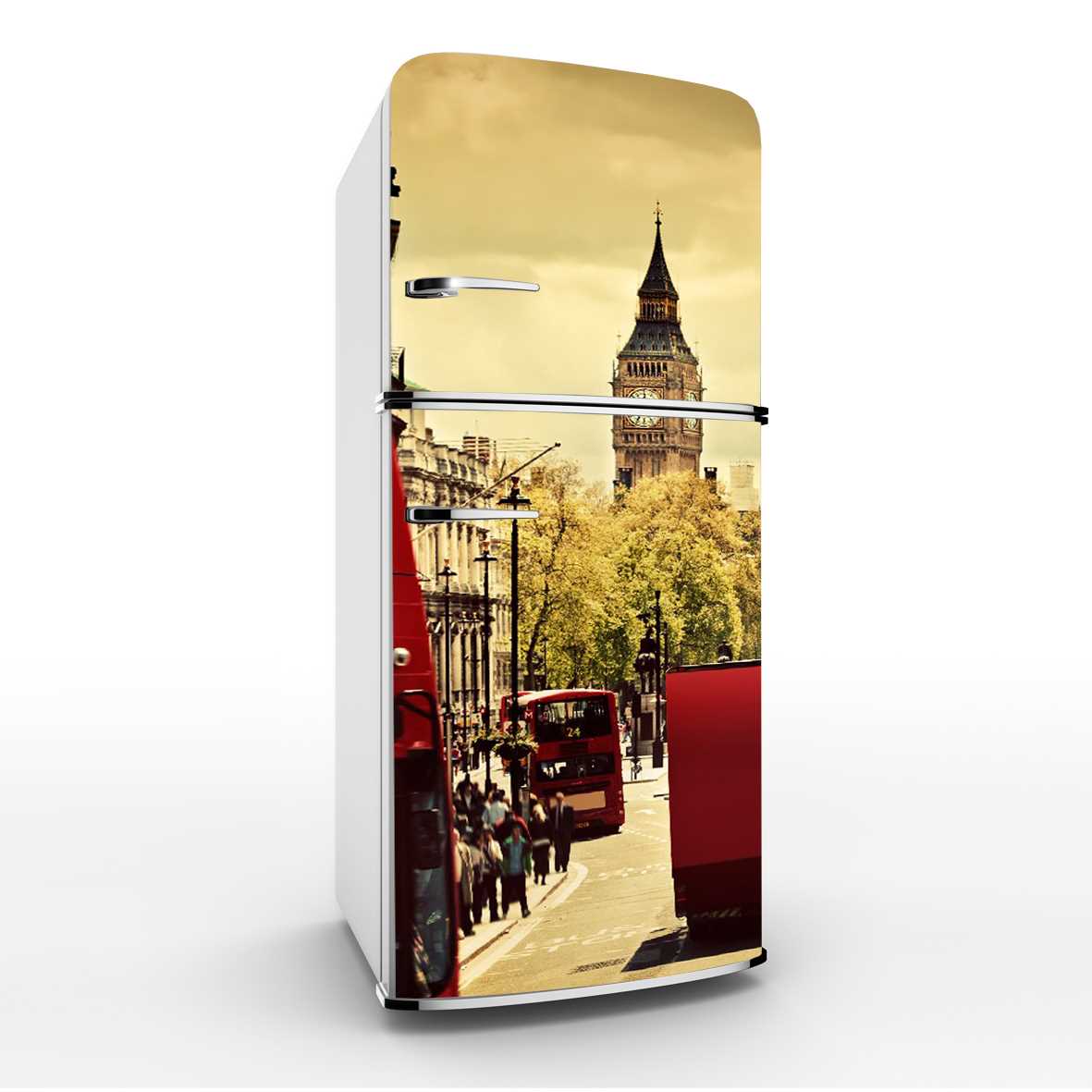 idea of bright decoration of the refrigerator