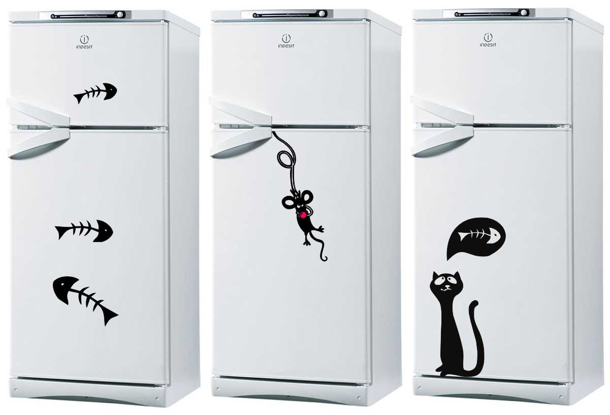 the idea of beautiful decoration of the refrigerator