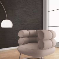 the idea of the original decorative plaster in the interior of the apartment picture