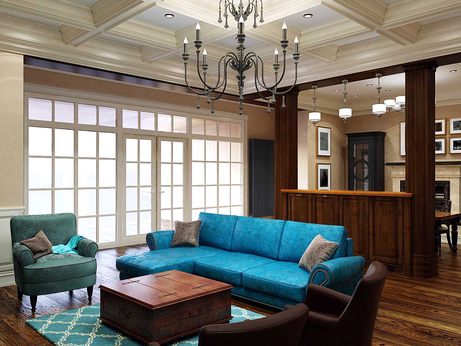 the idea of an unusual style of cottages in the village