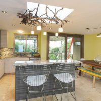 idea of unusual design of a large kitchen picture