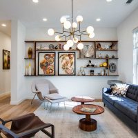 l'idée d'un salon intérieur moderne de 17 mètres carrés photo