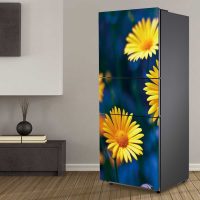 the idea of a beautiful decoration of the refrigerator in the kitchen photo