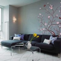 l'idée du design original des murs du salon image