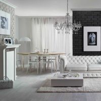 the idea of ​​using bright decorative brick in the interior of the apartment photo