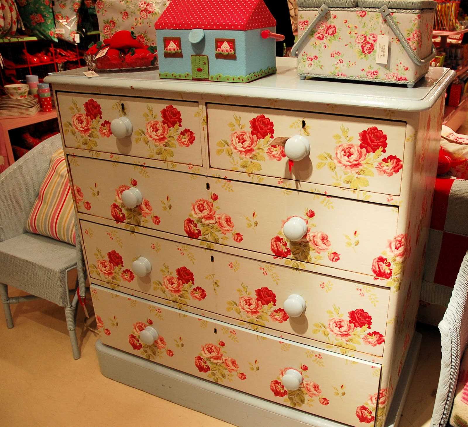 option to replace the cabinet lining with improvised materials