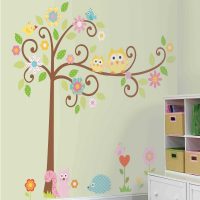 version of the original room decor with a decorative pattern on the wall photo