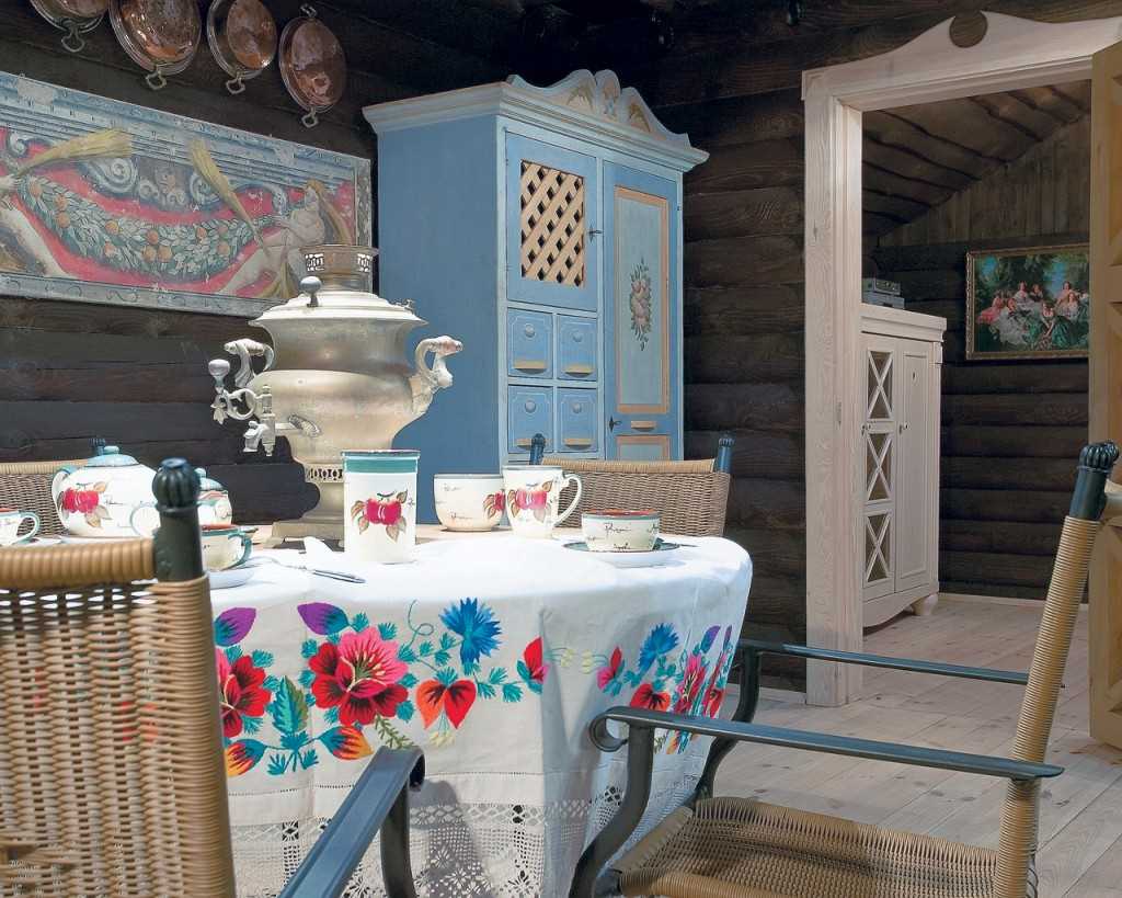 the idea of a bright style of a house in the village