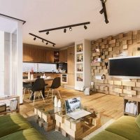 idée de décoration murale inhabituelle dans le salon photo