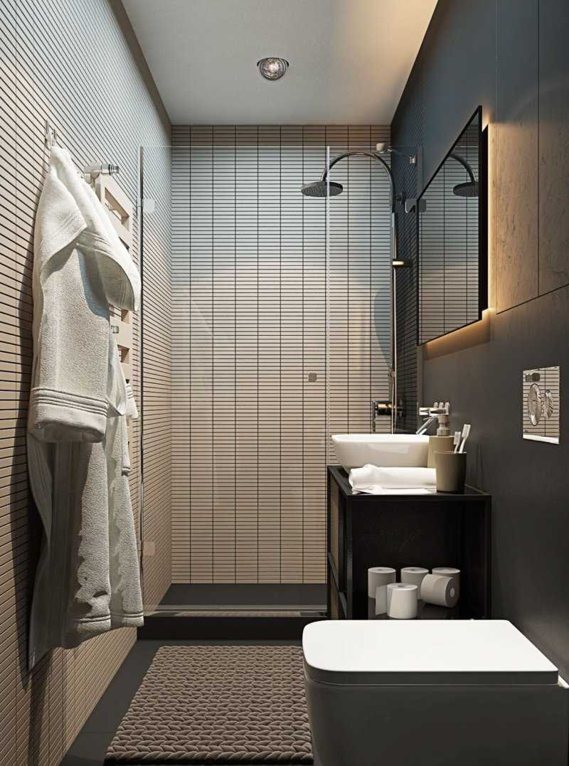 version de la salle de bain moderne design 3 m²