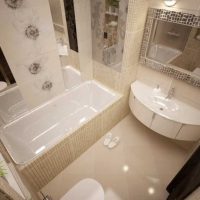 version of the beautiful style of the bathroom 4 sq.m picture