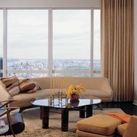 variant of a light style living room in a modern style picture