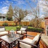 idea of modern design courtyard of a private house photo