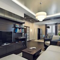 idée d'un bel intérieur d'un salon dans une maison privée photo