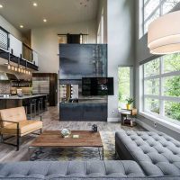 the idea of ​​a bright house style with a second light picture