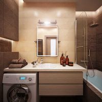 idea of a modern bathroom interior 4 sq.m picture