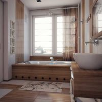 version de l'intérieur moderne d'une grande salle de bain