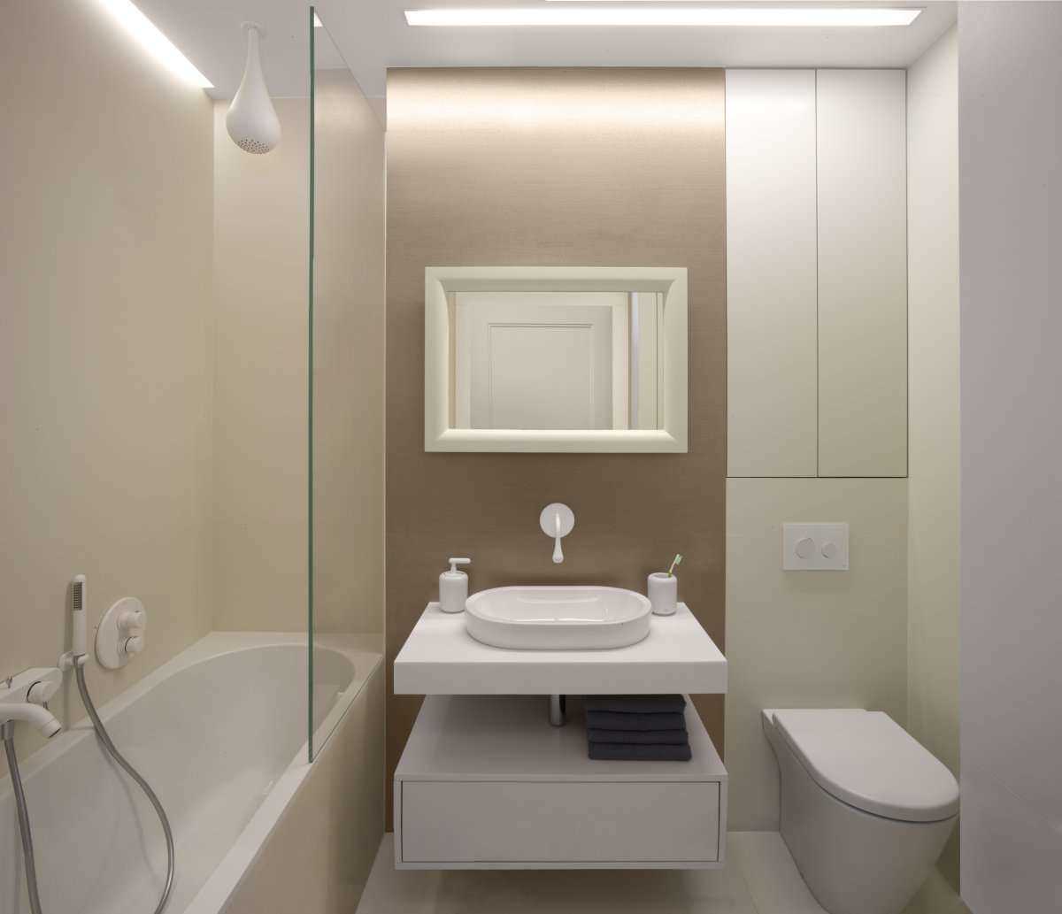 the idea of a beautiful 4 sq.m bathroom style