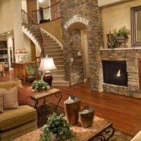 variante du décor lumineux du salon dans une maison privée picture