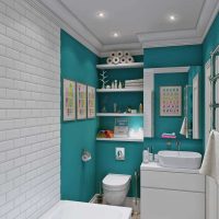 idea of a beautiful bathroom style 4 sq.m photo
