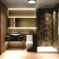 version moderne d'une grande image de salle de bain